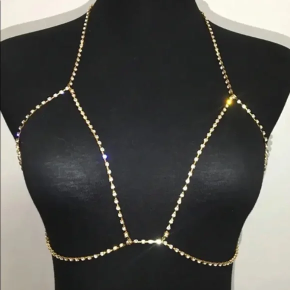 NEW * Rhinestone Body Chain - Picture 2 of 3